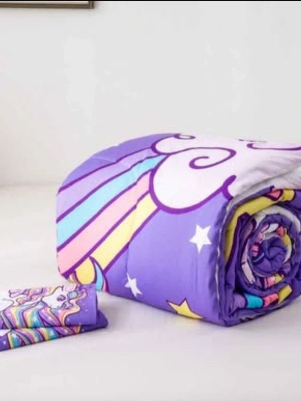 NEW Unicorn Comforter Set Unicorn Glitter Bedding Set Girls Cute Unicorn Comfort